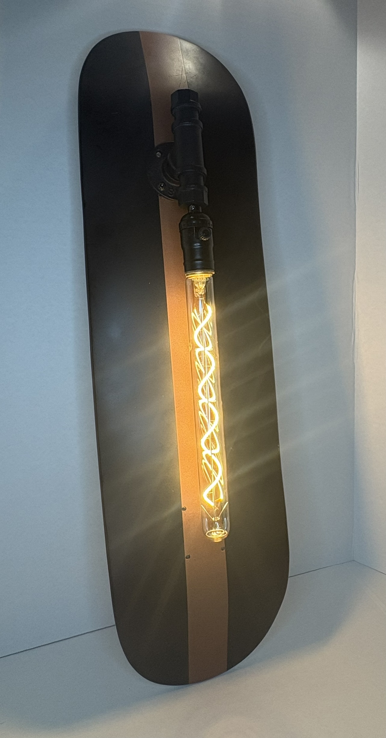 Copper Tone Deck Lamp by Hill Works LLC