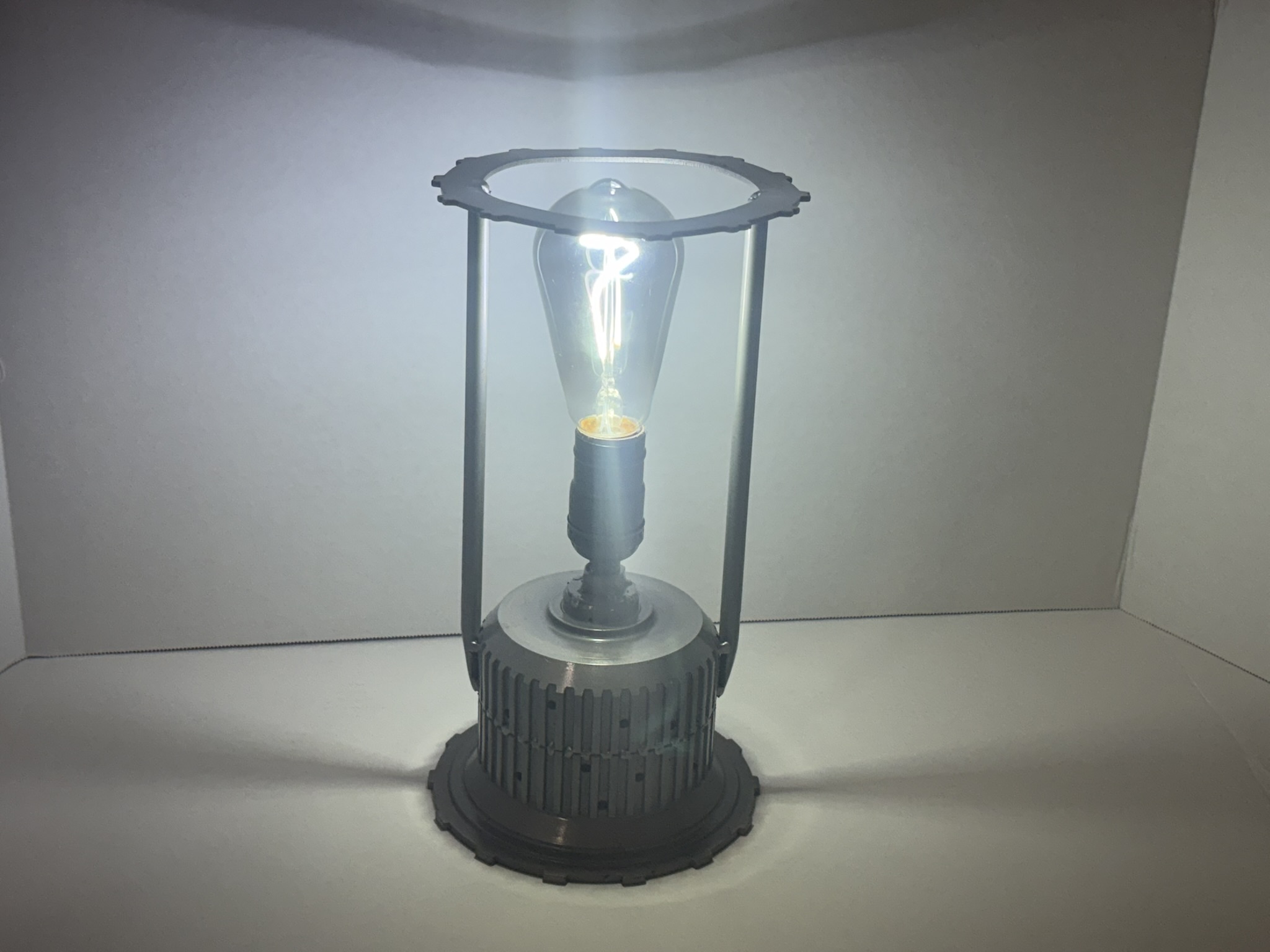 Steel Stack Lamp by Hill Works LLC